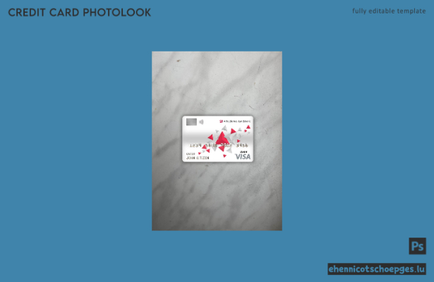 Dänemark Arbejdernes Landsbank Bank Visa Debitkarte Photolook Beispielvorschau